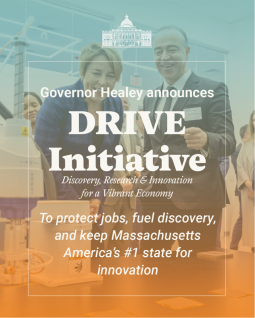 MALifeSciences's tweet photo. #ICYMI @MassGovernor announced that she is launching the Discovery, Research and Innovation for a Vibrant Economy (DRIVE) Initiative to grow Massachusetts’s world-renowned research and innovation economy and create thousands of new jobs. 

Learn more: https://t.co/lJvS3bACMP https://t.co/0OmoNPCorc