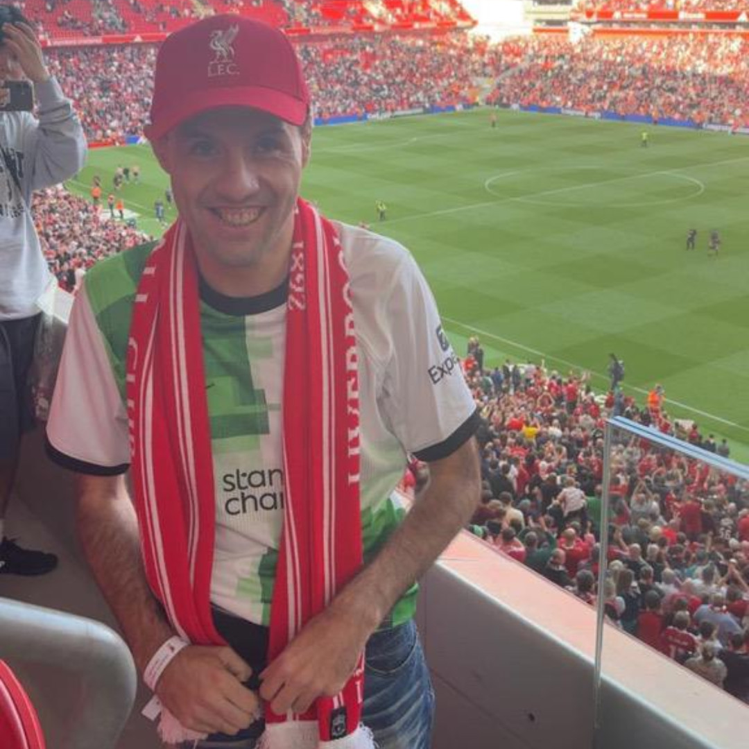 PFTweets's tweet image. Seamus, who's supported by Ann in a long-term placement with our Families Matter Shared Lives Service, has spent the last month celebrating his 40th birthday! He's had parties, meals out, and a trip to see Liverpool play a pre-season match. What a great birthday! #SharedLives