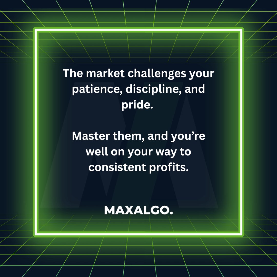 The market tests your patience, discipline, and pride daily. 
Conquer these, and you’re on the path to consistent profits. 
Stay sharp, stay focused, and let every challenge fuel your growth. Ready to master the game? 
Like, share with your trading circle, and follow