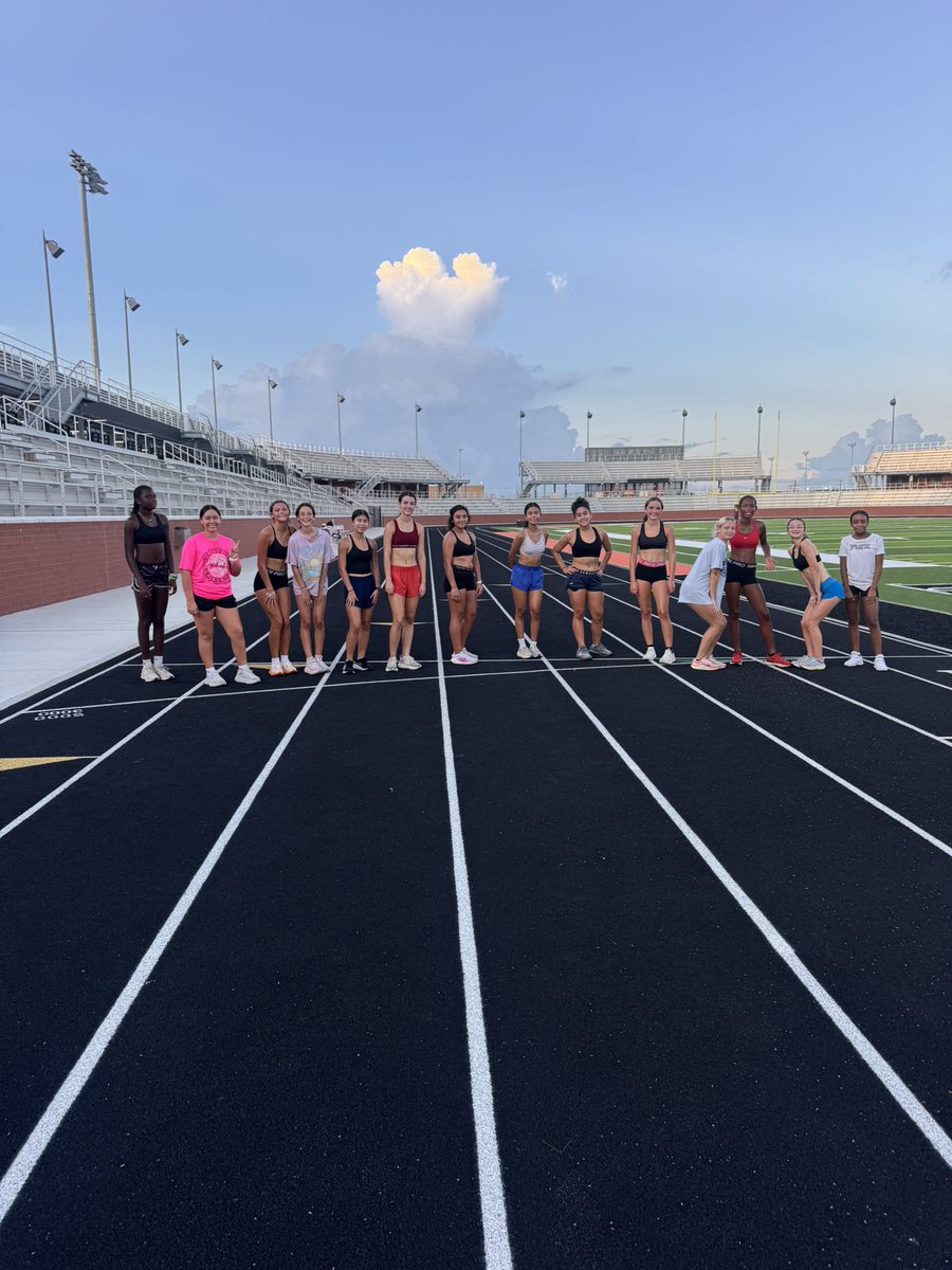 1st OFFICIAL day of practice for these girls! (Even though they’ve been practicing all summer). We’re ready for a great XC season!!