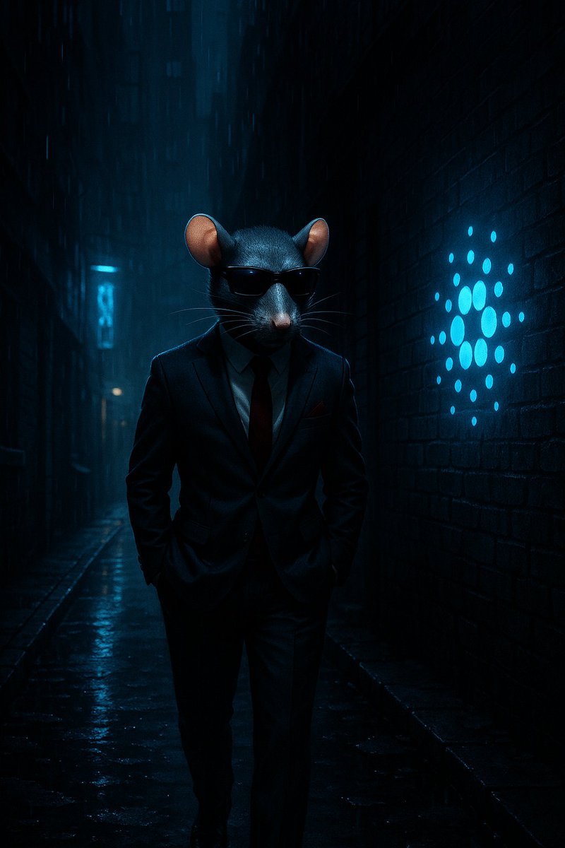 Tim said it quietly,
but everyone’s feeling it loud.
The tools are spreading.
The cheese is maturing.
The rats are organizing.

And Cardano?
It’s finally having fun again. 🧀