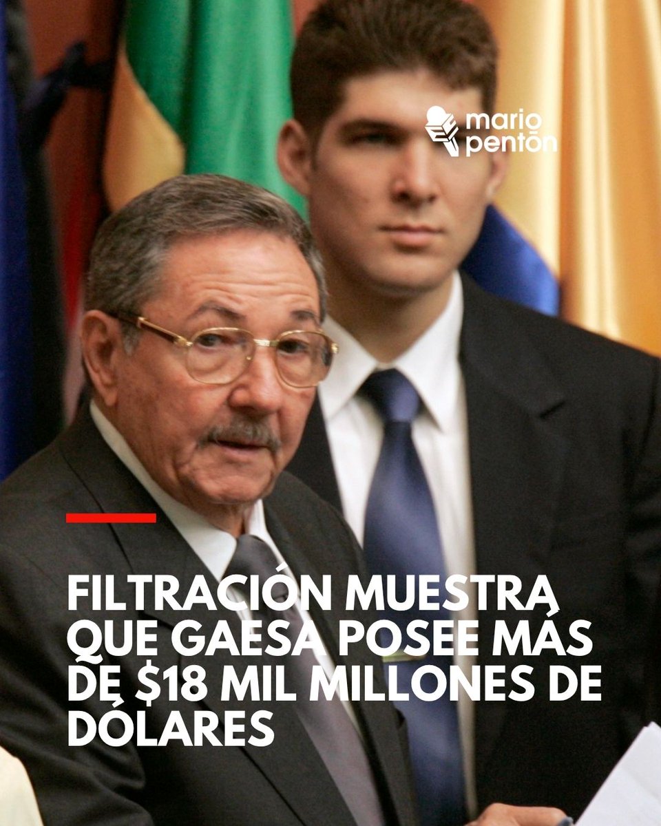 #EXCLUSIVA

❌Documentos filtrados al Miami Herald revelan que el conglomerado militar cubano GAESA posee más de $18 MIL MILLONES de dólares en reservas, mientras la mayoría del pueblo sobrevive en la miseria.

🏦 Aunque el régimen culpa al embargo por la crisis, los registros