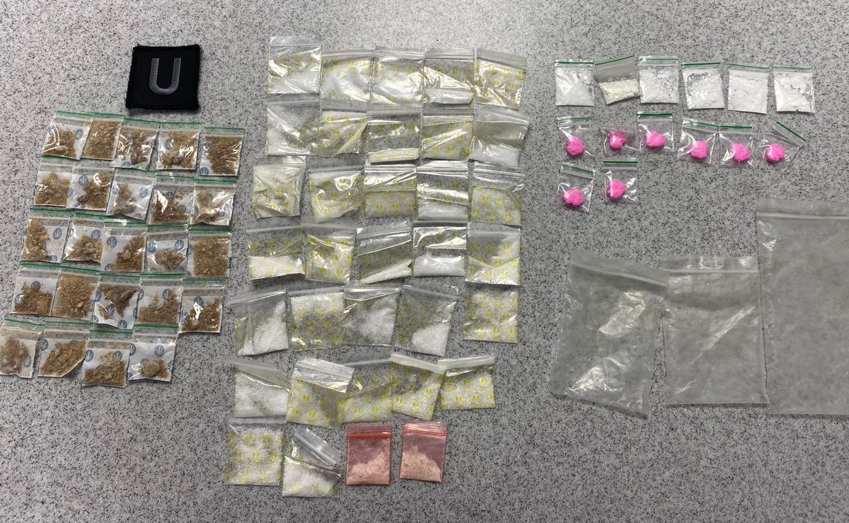 MetTaskforce's tweet image. U5.1 were back out on patrol after a busy weekend working public order events and concerts. 5945U on his last shift with the unit before a deserved break spotted a car which roused his suspicions. Upon speaking with the driver this was found on him and more at his home! ^5882U