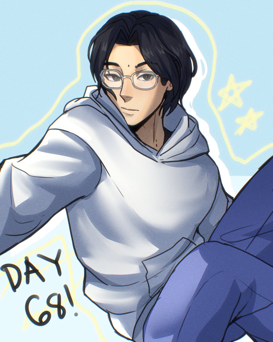 Day 68 of drawing everyday for 100 days, me