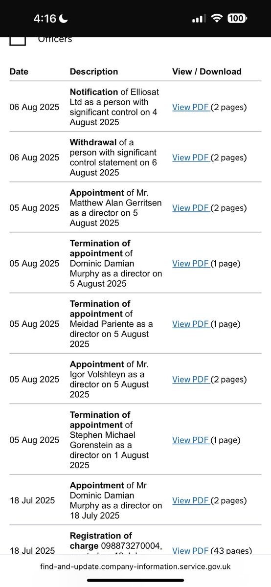 SSG had a ITU license through the UK and its UK entity just reported a change of control transaction to Companies House …te.company-information.service.gov.uk/company/098873…