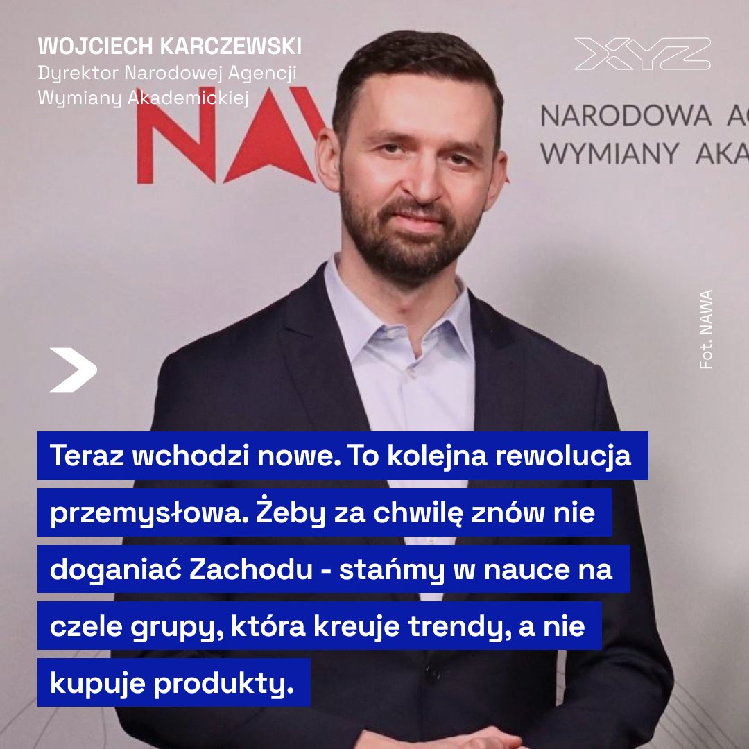 XYZ (@xyz_oficjalnie) on Twitter photo 🗣️ "Bez specjalizacji Polska nie jest w stanie wybić się ani w obszarze nauki, ani gospodarki" - mówi dr <a href="/karczewski01/">Wojciech Karczewski 🇵🇱🇪🇺</a>, dyrektor <a href="/NAWAPoland/">NAWA Polish National Agency for Academic Exchange</a>. Przeczytaj całą rozmowę: tinyurl.com/5dhmzpun 👈 <a href="/KatMokrzycka/">Katarzyna Mokrzycka</a> 🗣️ "Bez specjalizacji Polska nie jest w stanie wybić się ani w obszarze nauki, ani gospodarki" - mówi dr <a href="/karczewski01/">Wojciech Karczewski 🇵🇱🇪🇺</a>, dyrektor <a href="/NAWAPoland/">NAWA Polish National Agency for Academic Exchange</a>. Przeczytaj całą rozmowę: tinyurl.com/5dhmzpun 👈 <a href="/KatMokrzycka/">Katarzyna Mokrzycka</a>