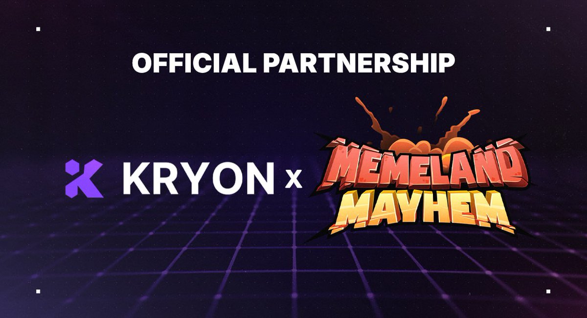 Kryon (@kryon_ai) on Twitter photo 🚀 PARTNERSHIP ANNOUNCEMENT 🚀
We’re hyped to reveal our new partnership with <a href="/memelandmayhem/">Memeland Mayhem</a>! 🎉
Kryon is joining the mayhem to kick off some exciting community vibes, starting with giveaways and more to come. 🧠🎮
Stay tuned things are about to get wild. 🔥 🚀 PARTNERSHIP ANNOUNCEMENT 🚀
We’re hyped to reveal our new partnership with <a href="/memelandmayhem/">Memeland Mayhem</a>! 🎉
Kryon is joining the mayhem to kick off some exciting community vibes, starting with giveaways and more to come. 🧠🎮
Stay tuned things are about to get wild. 🔥