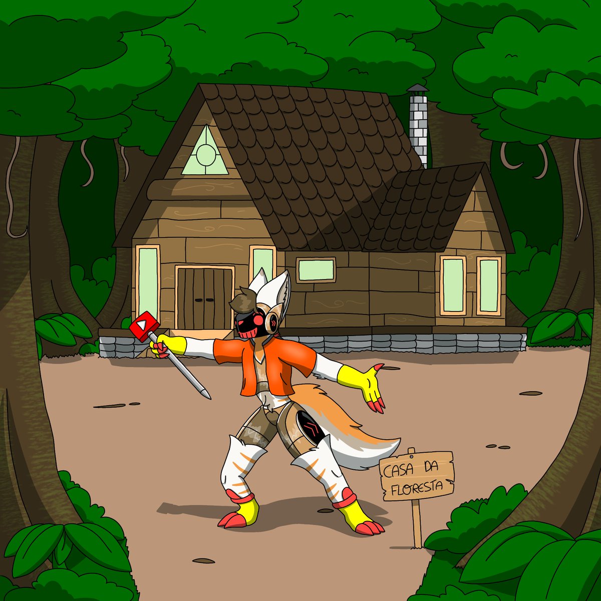 (2) ...E por algum motivo meu irmãozinho tem uma casa de férias no meio do mato...
#furry #furryart #protogen #digitalart #art #gravityfalls