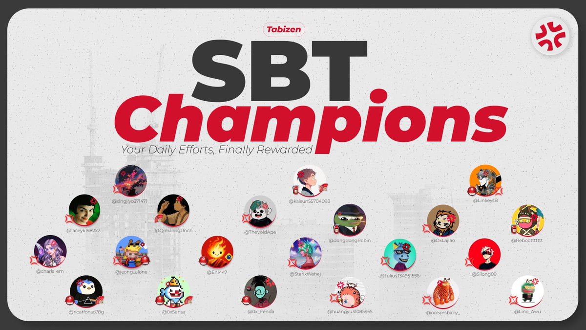 SBT Champions

Don't forget dm me your address 💢
