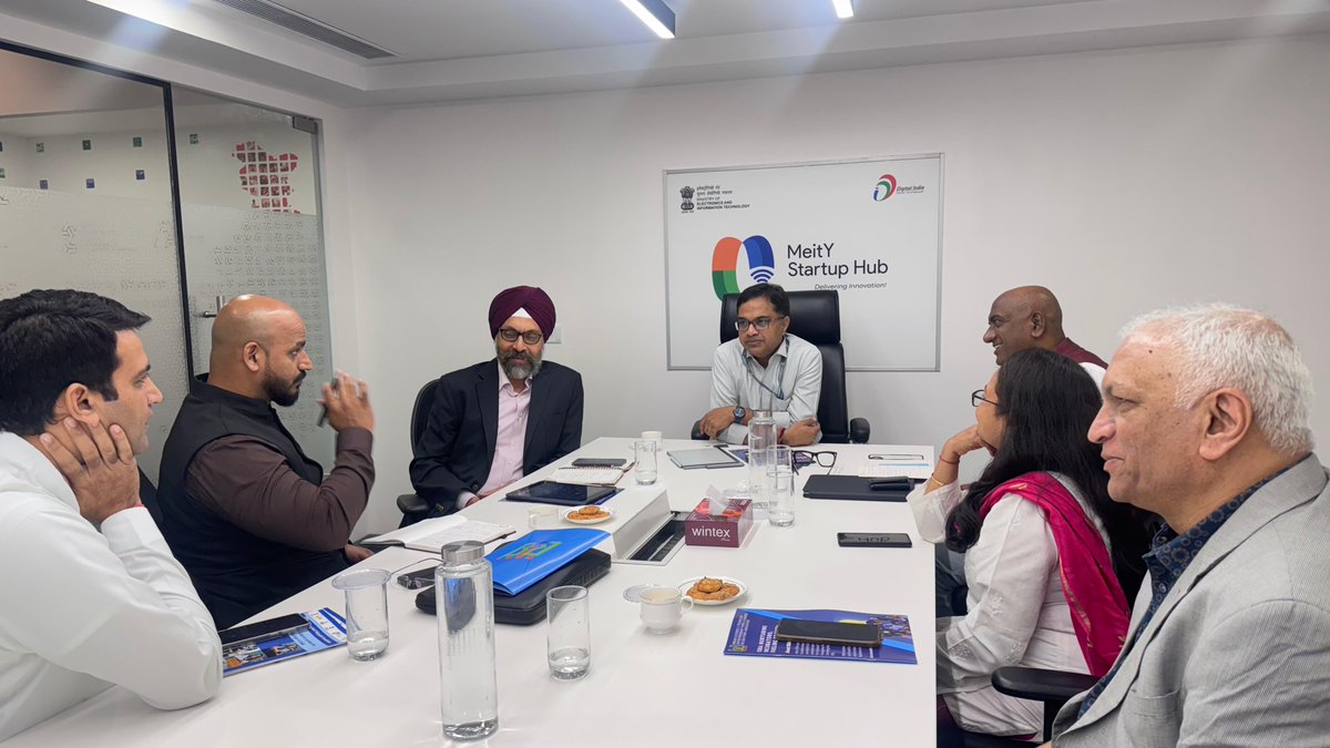 meitystartuphub's tweet image. MeitY Startup Hub had an insightful exchange with Indian STEPs and Business Incubators Association (ISBA). 

The conversation centred on actionable recommendations. At MSH, we remain dedicated to collaborating with ecosystem stakeholders.