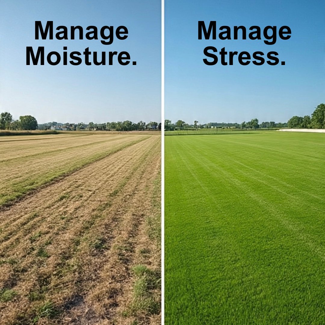 💧 Moisture management = better summer turf.

Want to target dry spots, improve infiltration, or hold water longer? We have you covered.

🚿 Move water? Try Dispatch
🌊 Move + hold? Zipline
⏳ Long-lasting? Sixteen90
🚶‍➡️ High traffic? Flex or Vivax 10G

#SoilSurfactants