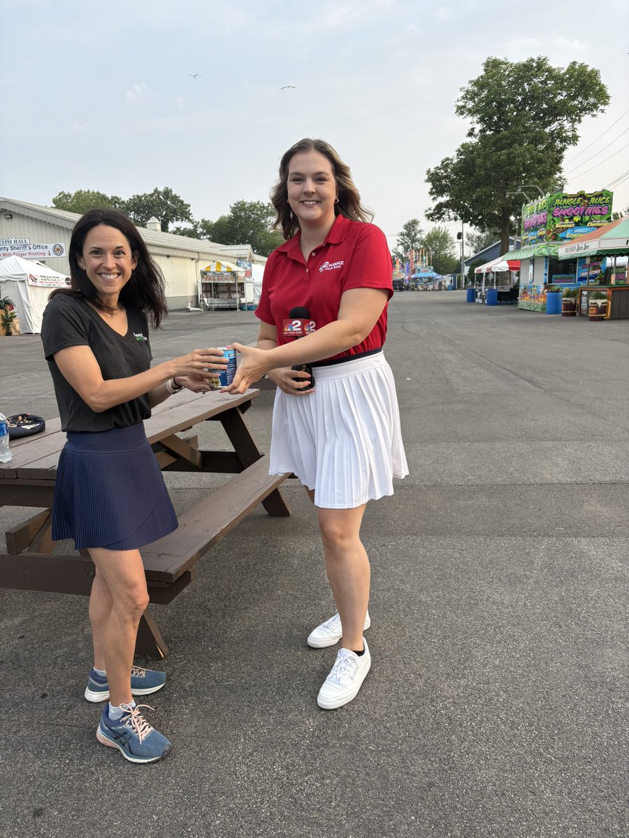 FeedMore WNY (@feedmorewny) on Twitter photo We received our first donation of the day at the <a href="/ErieCountyFair/">Erie County Fair</a> #OpeningDay #FoodDrive , courtesy of <a href="/NatalieFaas/">Natalie Faas</a> and <a href="/Robert_Hackford/">Robert Hackford</a> with <a href="/WGRZ/">WGRZ</a>!
Bring 4 or more canned goods to the #ErieCountyFair today for admission ! We received our first donation of the day at the <a href="/ErieCountyFair/">Erie County Fair</a> #OpeningDay #FoodDrive , courtesy of <a href="/NatalieFaas/">Natalie Faas</a> and <a href="/Robert_Hackford/">Robert Hackford</a> with <a href="/WGRZ/">WGRZ</a>!
Bring 4 or more canned goods to the #ErieCountyFair today for admission !
