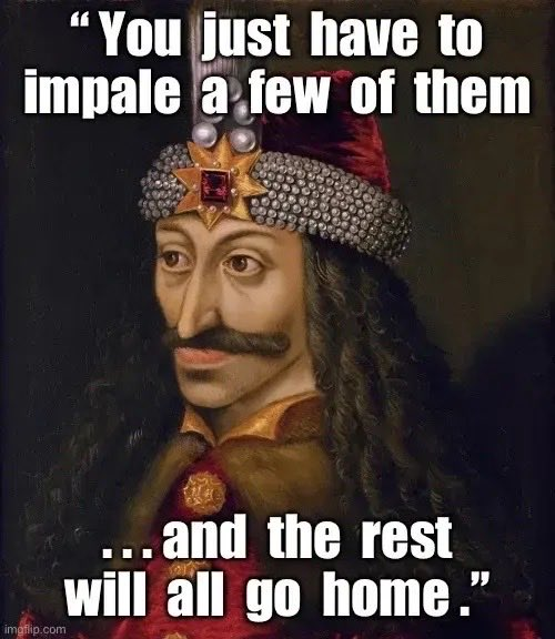 LongshotPS's tweet photo. One of my ancestors found a very handy method of dealing with these barbarians. https://t.co/CWbvJ4Zaoe