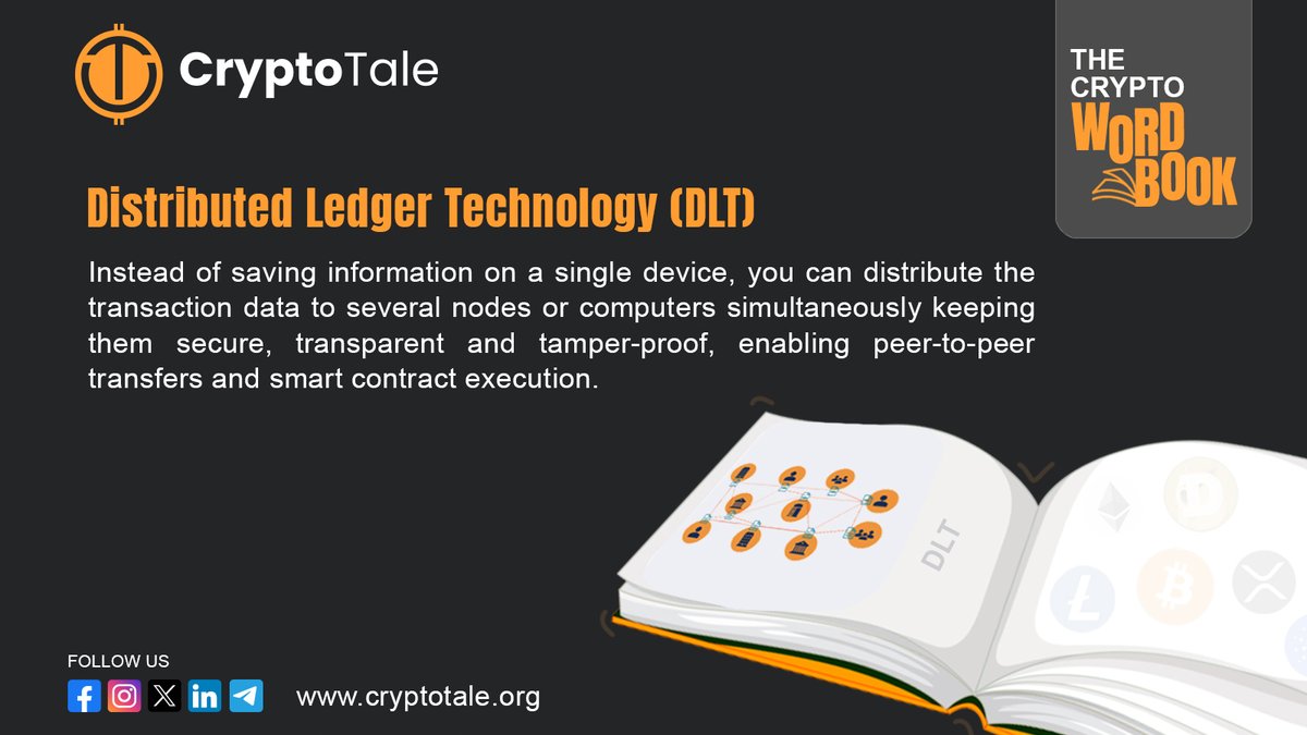 cryptotalemedia's tweet image. DLT boosts not just crypto transactions, but the entire Web3 ecosystem

From central to shared, make it secure and transparent

For more useful information, follow @cryptotalemedia

#DLT #DistributedLedger #Web3 #CryptoEducation #Decentralization #FutureOfFinance #Web3…