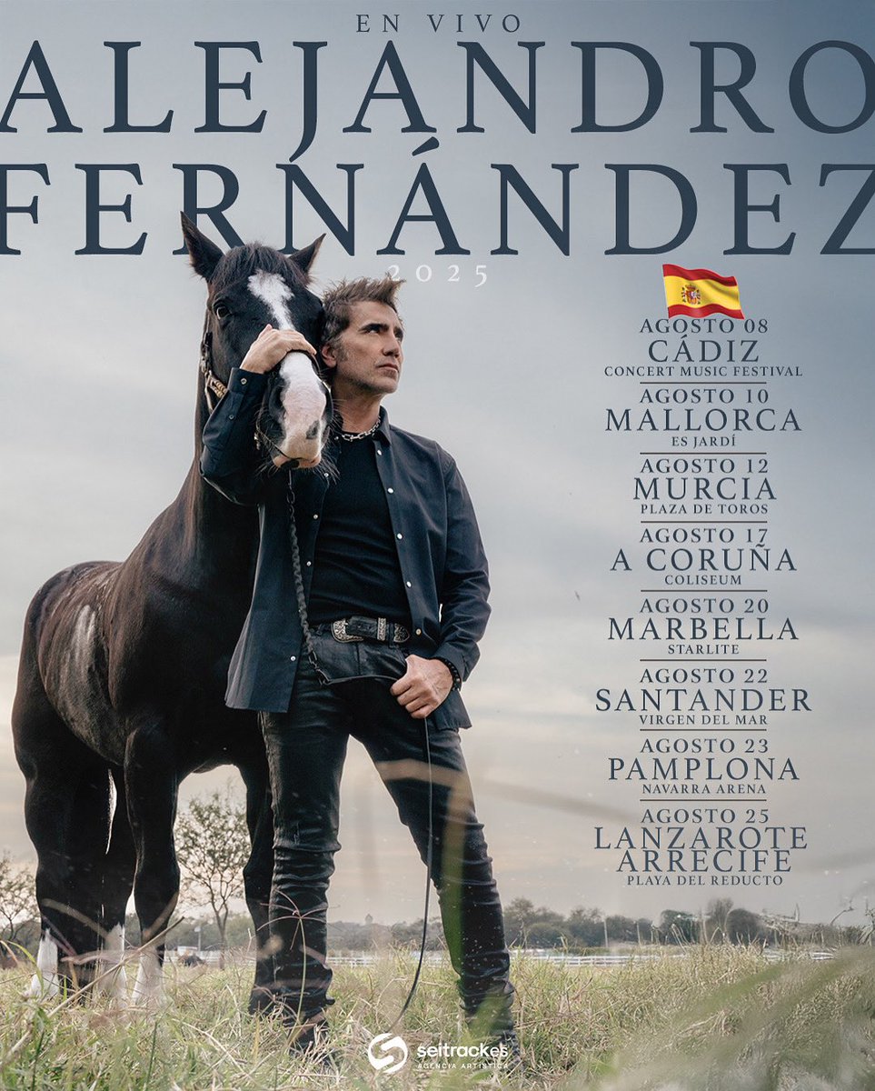 ESPAÑAAAA! 🇪🇸🔥😎✌🏼
¡Tenemos nuestra primera cita ESTE VIERNES! 

¿En qué ciudad nos estaremos encontrando? #AFEnVivo

🎫 en ESTE LINK! ⬇️
alejandrofernandez.com/tour