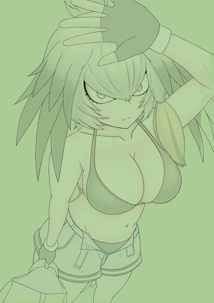 練習記録705
途中までぬていたのですが、色々と気になったので線画修正