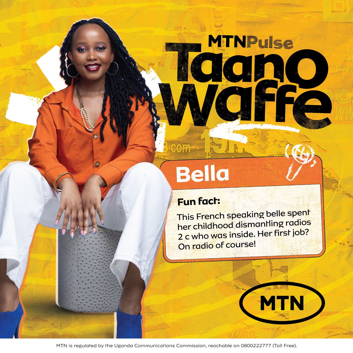 MTN Uganda (@mtnug) on Twitter photo Our #PulseCrush is the delectable French-speaking, BBC published journalist <a href="/bella_twine/">Bella Twine</a>🤗 Heads up, no wolokoso allowed because she will debunk any Fake News real quick.
Word on the TL is that she’s single so if you speak French and can cook, shoot your shot en Français in the Our #PulseCrush is the delectable French-speaking, BBC published journalist <a href="/bella_twine/">Bella Twine</a>🤗 Heads up, no wolokoso allowed because she will debunk any Fake News real quick.
Word on the TL is that she’s single so if you speak French and can cook, shoot your shot en Français in the
