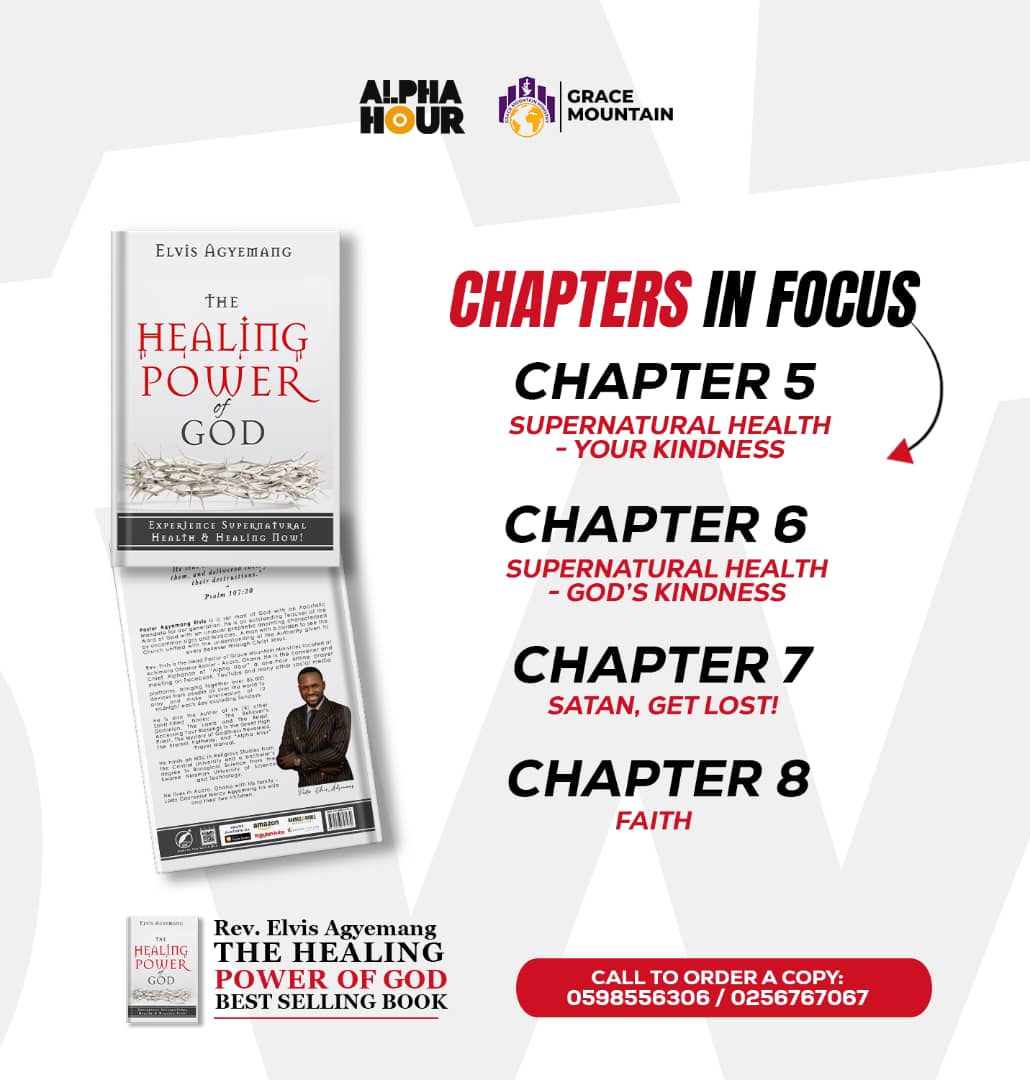 Dive into insights on Supernatural Health, Kindness, and unwavering Faith. 

Order your copy of "The Healing Power Of God" today via 📞 0598556306 / 0256767067.

 #HealingPowerOfGod #PastorElvisAgyemang #ChristainBooks #ReadWithPastorElvis #BooksByPastorElvis