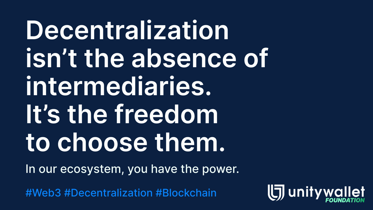 Decentralization doesn’t mean going it alone.
It means you stay in control — of your keys, your data, your transactions — while choosing the partners and services that work for you.
