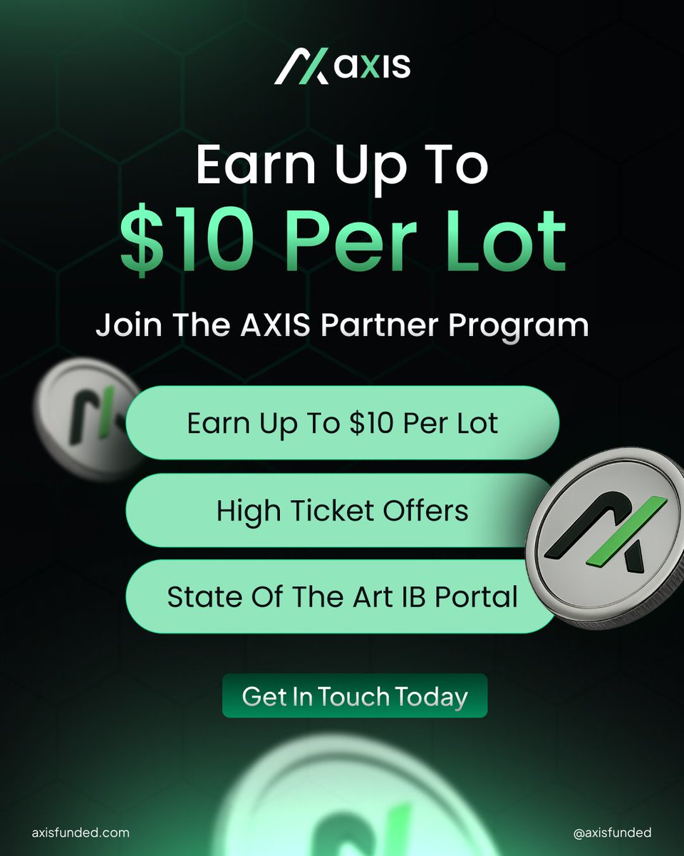 AxisFunded's tweet image. 💼 Earn up to $10 per lot with the AXIS Partner Program!

🚀 Promote real already accelerated funding, no challenges, no delays.

✅ High-ticket offers
✅ Instant conversions
✅ IB portal built for scale

📩 Get in touch &amp;amp; start earning.

#AXISFunded #ForexAffiliate…