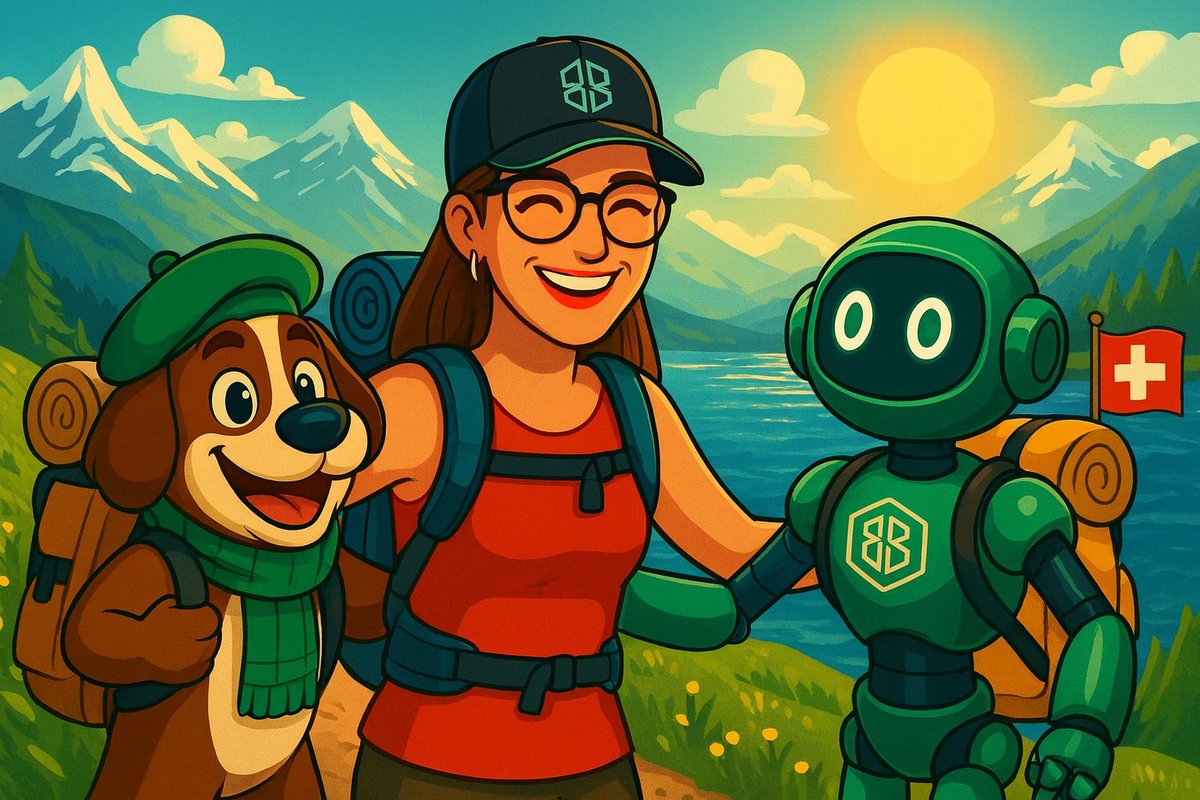 Hey Frends! 🤩🤗After our sunny beach vacation, #Borg, #Borgy n I, we’re now exploring the Swiss outdoors, backpacks on, hearts full, and joy in every step. The sun is guiding us, and with each step, our conviction grows stronger: success is ahead of us, waiting. It’s no longer a