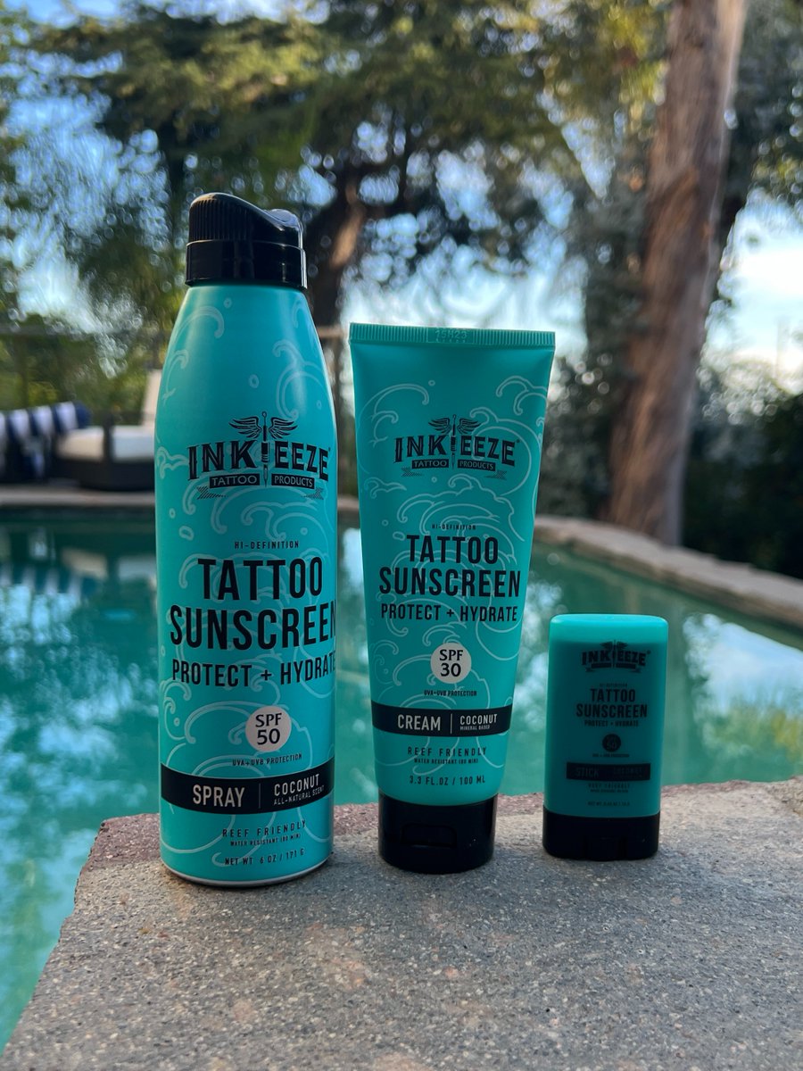 Protect your tattoos with the best tattoo sunscreen on the market. Formulated by skin care experts and legacy tattoo artists. Non-Greasy, Reef Safe and goes on clear to make your tattoos bold and bright like the day you got tattooed. Protect your ink.