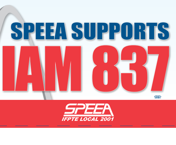 Show your support for striking IAM District 837 #Boeing workers at your desk! Go to speea.org to find desk tents you can print out and <a href="/speea/">SPEEA</a>'s letter of support.

(Extra credit if you print out and display the picket sign -- but as always, use your own printer.)