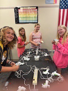 MR_JAGLER_LV's tweet image. The @einsteinproject joined #HSSDSummerSchool2025 students to engage them in making spinning tops through one of our classes this summer. #learningcanbefun @HSSD