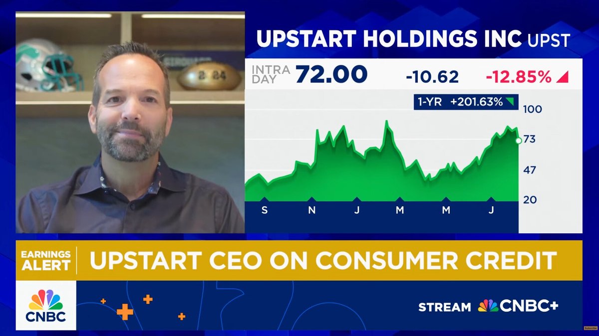 Upstart (@upstart) on Twitter photo 📣 $UPST CEO <a href="/davegirouard/">Dave Girouard</a> on CNBC this morning on how AI makes a far better product for the consumer with access to credit in a click.
Watch his full <a href="/SquawkStreet/">Squawk on the Street</a> segment ▶️ youtube.com/watch?v=x63tMu… 📣 $UPST CEO <a href="/davegirouard/">Dave Girouard</a> on CNBC this morning on how AI makes a far better product for the consumer with access to credit in a click.
Watch his full <a href="/SquawkStreet/">Squawk on the Street</a> segment ▶️ youtube.com/watch?v=x63tMu…