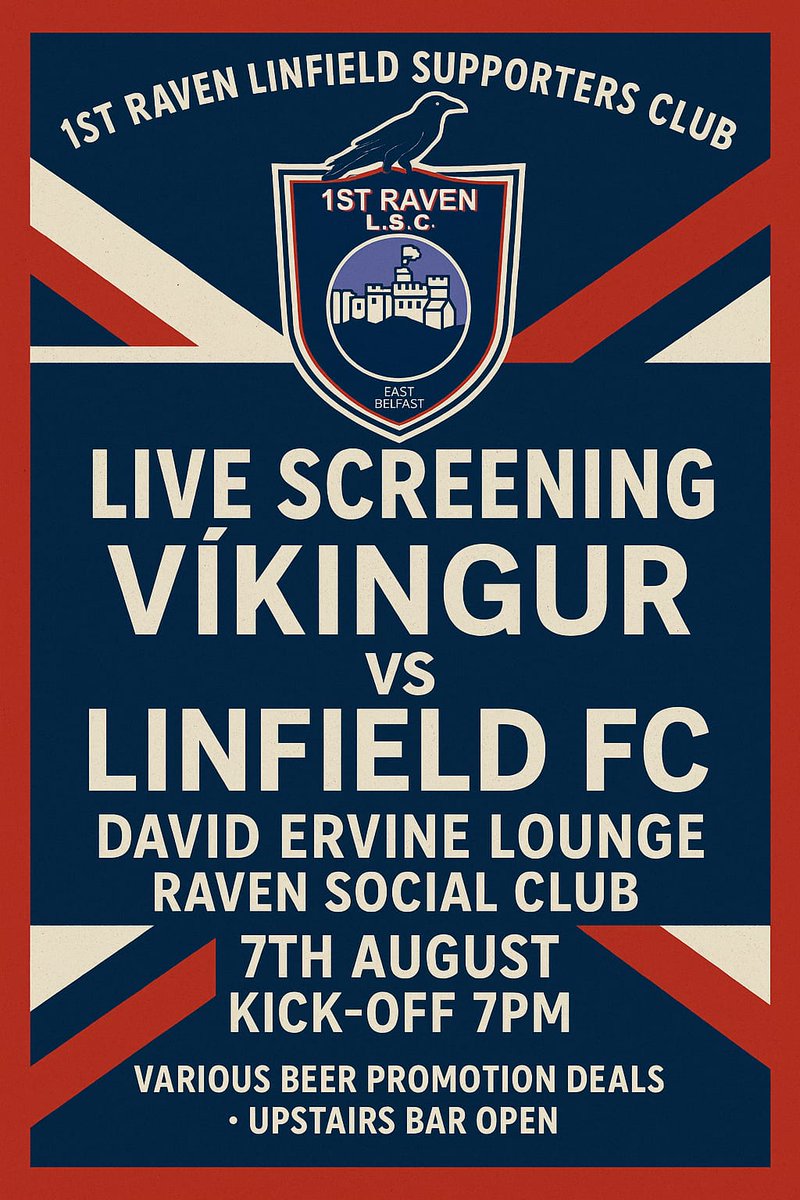Raven Linfield SC (@ravenlsc) on Twitter photo π¨ 24 hrs to Kick Off ....
Come join other Blues fans and cheer on <a href="/OfficialBlues/">Linfield FC</a> at the Raven Social Club.
#BluesInEurope π¨ 24 hrs to Kick Off ....
Come join other Blues fans and cheer on <a href="/OfficialBlues/">Linfield FC</a> at the Raven Social Club.
#BluesInEurope