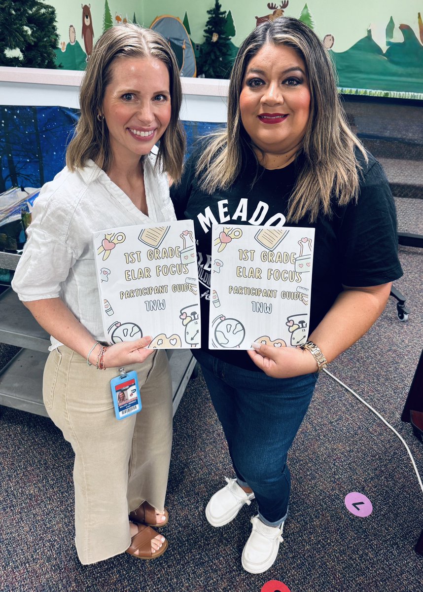 So happy I got to present the 1NW District Focus with my friend <a href="/DerendaDehoyos/">Derenda DeHoyos</a> 
We have the BEST group of 1st grade teachers across 9 campuses! It’s going to be a great year 🤗 
<a href="/pisdesela/">PISD Elementary Language Arts & Reading</a> #pisdlarpd #pisdlachat