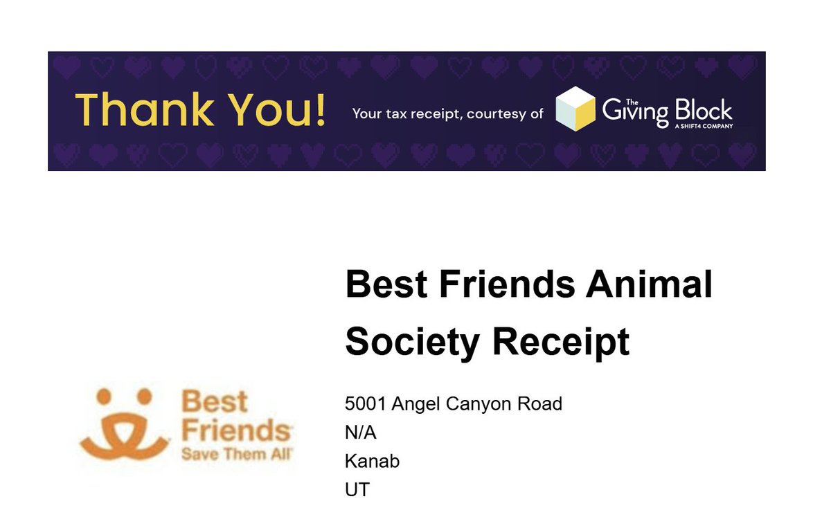 MOMO - Bonk’s Sister (@momo_bonk) on Twitter photo EXCITING NEWS ❗️❗️❗️
We have just chosen and made our FOURTH DONATION to charity on behalf of $MOMO! 🫶
🐾 Who?
Best Friends Animal Society <a href="/bestfriends/">Best Friends</a>
🐾 Why?
To support their efforts in saving and protecting dogs & other animals worldwide!
7.5 SOL/$1250 Donated - EXCITING NEWS ❗️❗️❗️
We have just chosen and made our FOURTH DONATION to charity on behalf of $MOMO! 🫶
🐾 Who?
Best Friends Animal Society <a href="/bestfriends/">Best Friends</a>
🐾 Why?
To support their efforts in saving and protecting dogs & other animals worldwide!
7.5 SOL/$1250 Donated -