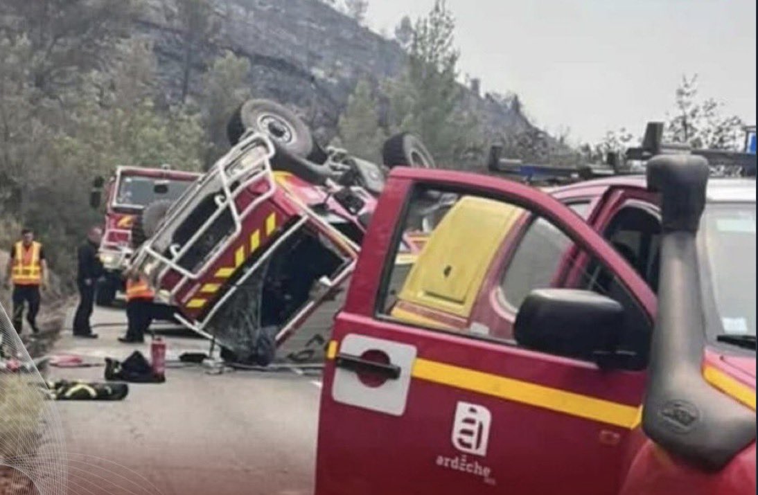 🔥4 Sapeurs-Pompiers blessés dont un très grièvement. On pense fort à eux 🙏🏻 #Aude #incendie