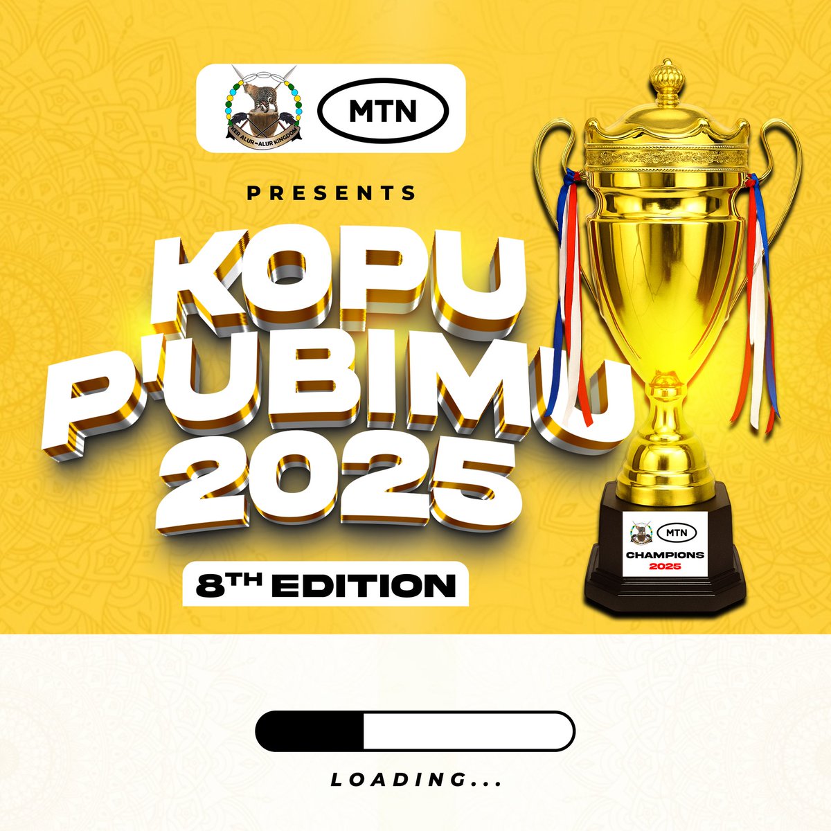 Ker Alur/Alur Kingdom Official (@keralurkingdom) on Twitter photo #KopuPubimu2025 – 8th Edition, Bigger & Better!
Who will lift the Trophy this year? 🥇
Proudly sponsored by <a href="/mtnug/">MTN Uganda</a>
#UbimuKerPeriUbedPinaka #KopuPubimu2025 – 8th Edition, Bigger & Better!
Who will lift the Trophy this year? 🥇
Proudly sponsored by <a href="/mtnug/">MTN Uganda</a>
#UbimuKerPeriUbedPinaka