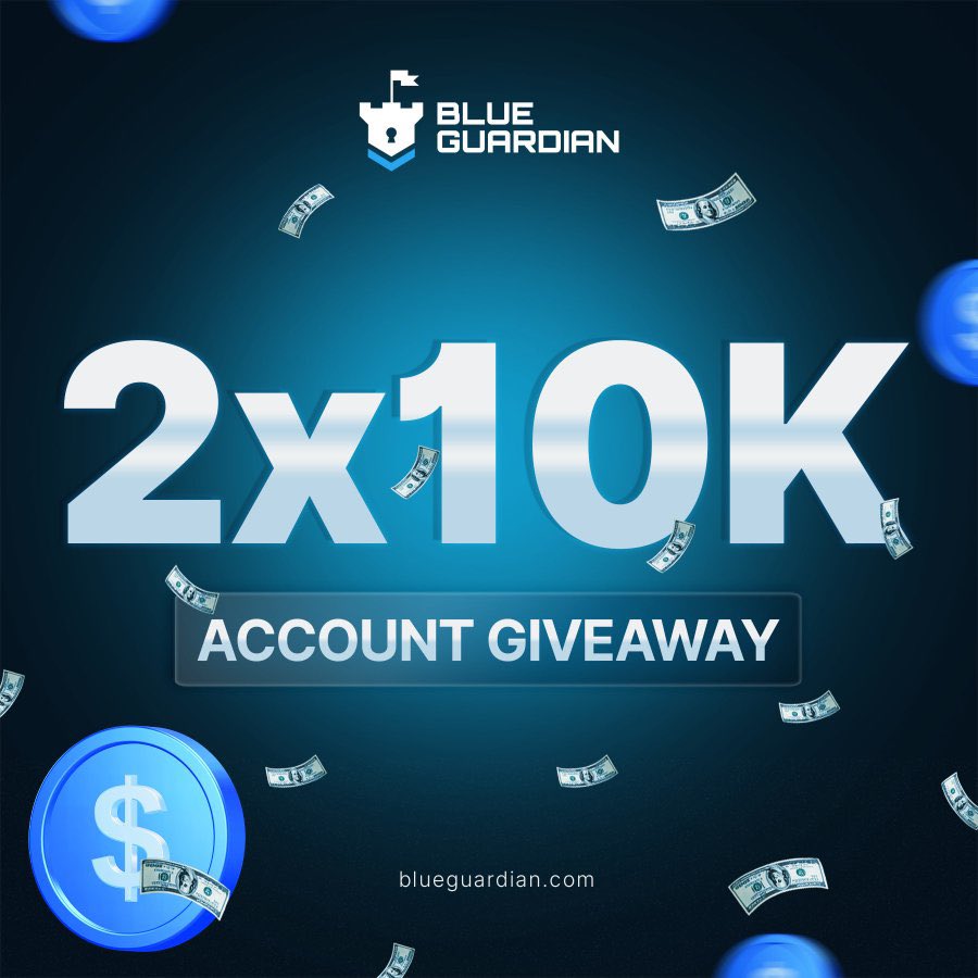 2 x $10,000 CHALLENGE ACCOUNTS.

To participate: 

1- Must be following: 
<a href="/BlueGuardiancom/">Blue Guardian</a> 
<a href="/GuardianFutures/">Blue Guardian Futures</a>  
<a href="/MANSANAFX1/">mansanafx1</a> 

2- Like  &amp; Retweet

3- engage with my pin post like &amp; RT
 
4- mention 3 friends 

Winners in 72hrs 🔔 Good luck