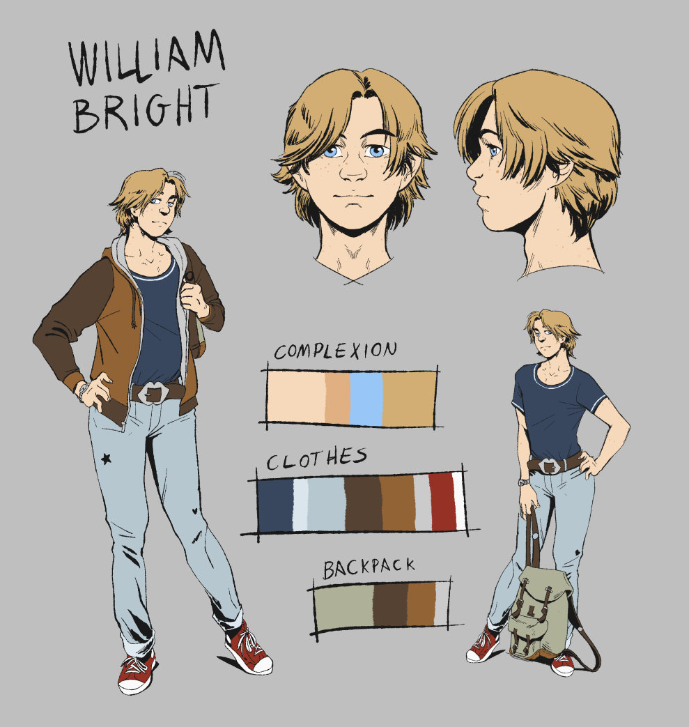 Sink To The Top is the most research intensive project I've ever worked on. The best part of that was learning about 70s fashion. Here's a look at the early concept art for the protagonist!

If you believe in my endeavors, consider backing and sharing!
kickstarter.com/projects/bluec…