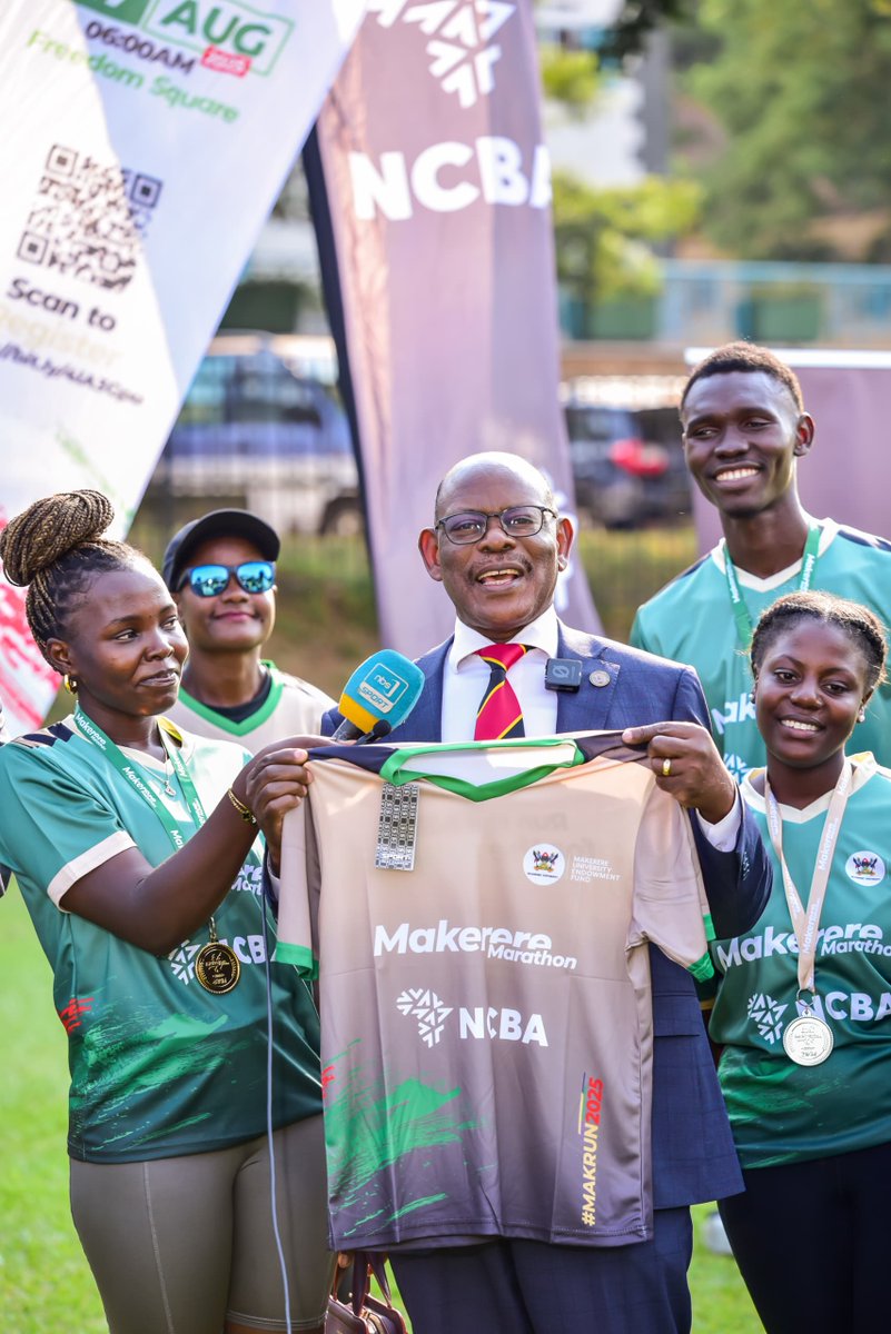 Makerere University Marathon (@makrun_ug) on Twitter photo Vice Chancellor <a href="/ProfNawangwe/">Barnabas Nawangwe</a> stood proudly beside student runners.
“I’ve been told I must run 42KM, and I will! We are all running for something bigger, our students, our future.”
He called on alumni, staff, and friends of Makerere to show up in solidarity.
“Come August 17th, Vice Chancellor <a href="/ProfNawangwe/">Barnabas Nawangwe</a> stood proudly beside student runners.
“I’ve been told I must run 42KM, and I will! We are all running for something bigger, our students, our future.”
He called on alumni, staff, and friends of Makerere to show up in solidarity.
“Come August 17th,