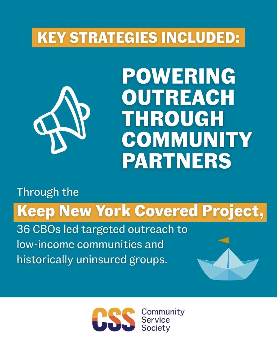 CSSNYorg's tweet image. NEW PAPER! Federal cuts to Medicaid and ACA plans will put 1.5M New Yorkers at risk of losing coverage.
But we have a proven model to keep people enrolled and reduce coverage losses. Our new paper shares lessons from the Keep New York Covered Project.
cssny.us/KNYC