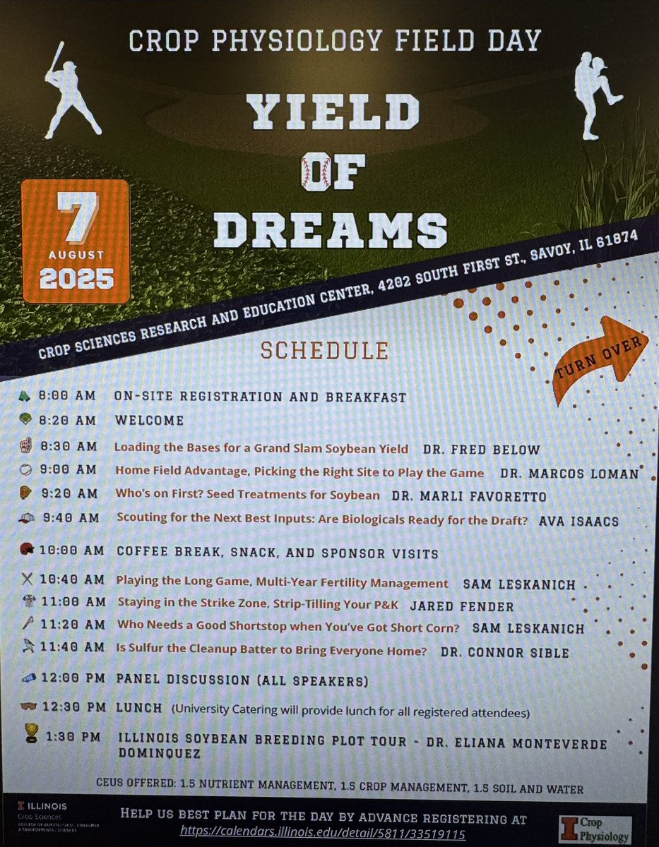 Big day tomorrow! See you all there and bring your friends!

agronomyday.web.illinois.edu/events/