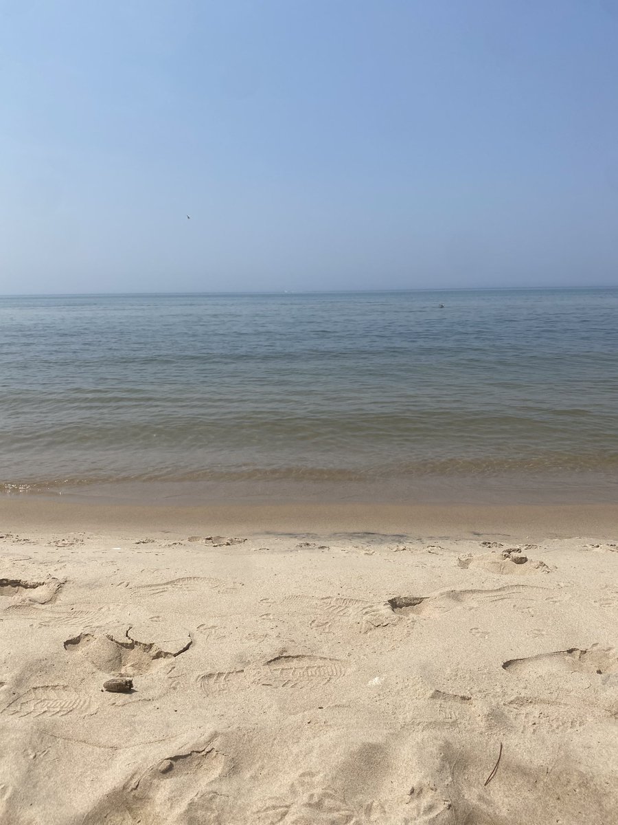 Beach day: when you’re not sure if your phone is on Michigan time or Wisconsin time, but sometimes it doesn’t even matter 😎