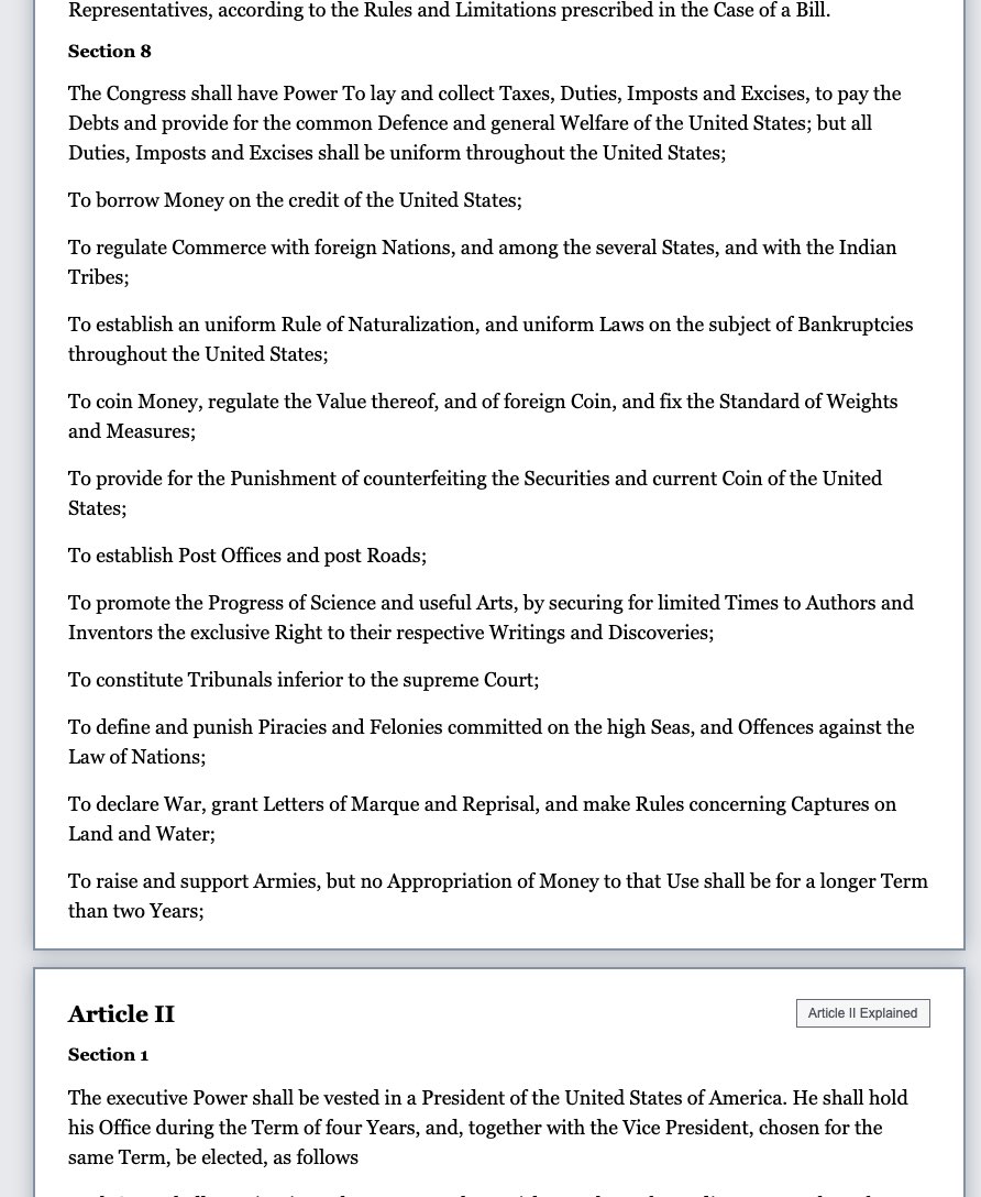 🚨 ALERT: Trump Just Deleted Part of the US Constitution off official website 

Full story below 👇