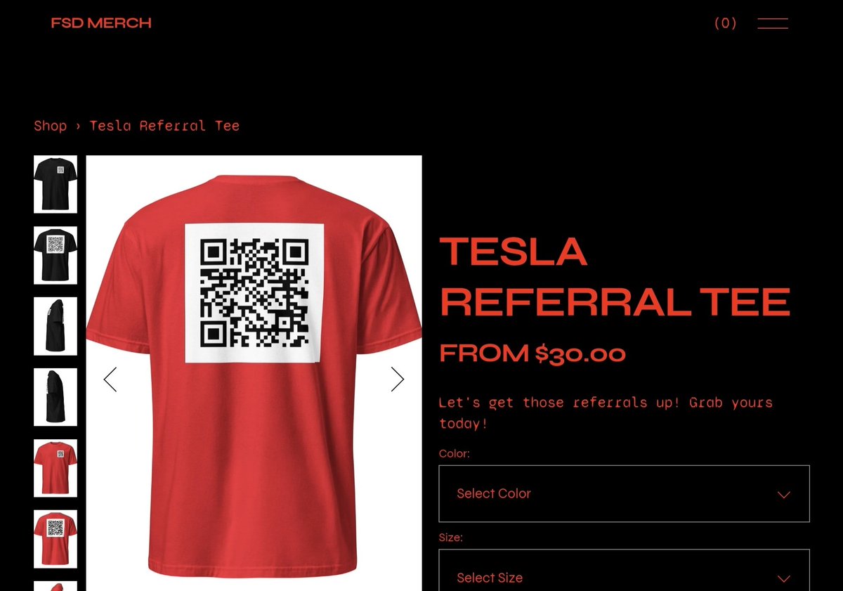 Get those referrals up.

No more excuses. 

Available now at FSD-MERCH 

*DM or comment your referral link and I'll throw it on some merch*

This will help $TSLA 💪🏼🔥😎