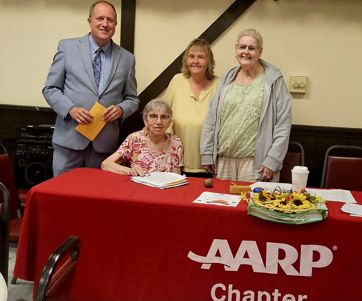 It was a pleasure this afternoon to speak before dozens of members of our local AARP chapter that serves northeastern Baltimore County.  

I have often said that seniors are among the most engaged citizens, and today was no exception.