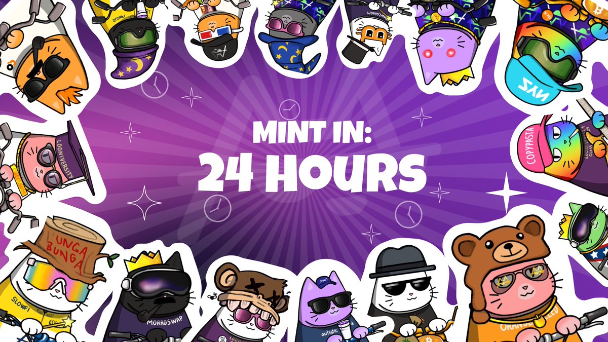 24H TO GREEN LIGHT 🚦🐈‍⬛🛵

One lucky rider will secure a Motocat before the green light🐈‍⬛🛵

🐈‍⬛ Follow <a href="/MotoswapBTC/">Motoswap</a> &amp; <a href="/ordzaar/">Ordzaar</a> 
👥 Tag 2 fast frens, Like &amp; RT this post
📬 Reply with your BTC Taproot wallet

Winner picked in 12H. Gear up to ride the BTC DeFi wave! 💨🐈‍⬛🛵