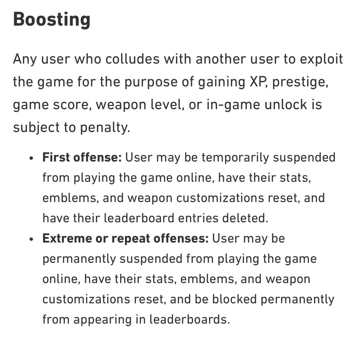 anon (@lunasnowmain) on Twitter photo <a href="/CallofDuty/">Call of Duty</a> For posterity here is the wording of their boosting terms before they change it to cover up their fuck up that they won’t admit to <a href="/CallofDuty/">Call of Duty</a> For posterity here is the wording of their boosting terms before they change it to cover up their fuck up that they won’t admit to