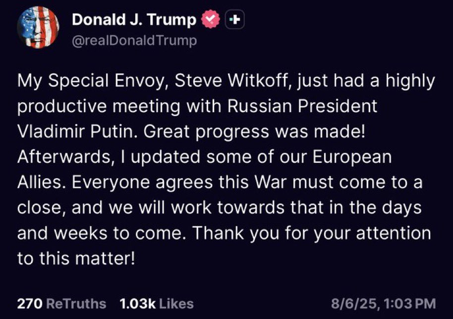 “Great progress was made!” Haven’t we heard that a million times before?

Looks like Trump caved to Putin again. No new sanctions on Russia.