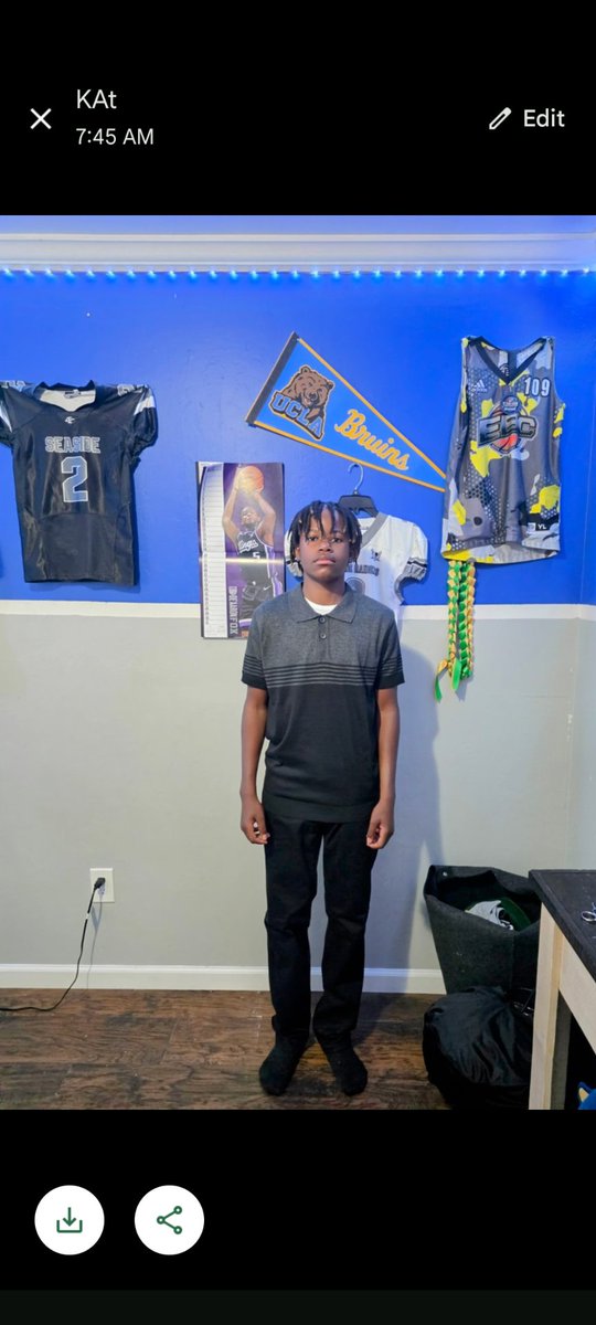 1st day of 8th grade🙏🏾....time is moving fast 🤦🏾