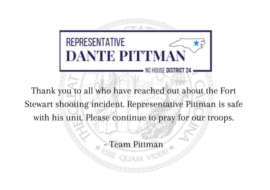 Representative Dante Pittman (@pittmanfornc) on Twitter photo 