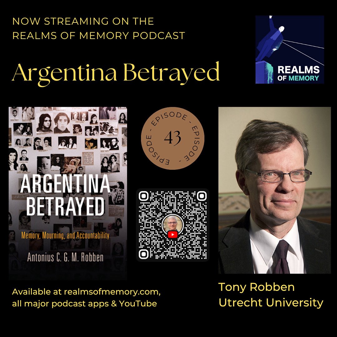 realmsofmemory's tweet image. Remembering the dictatorship in Argentina.  Now on the Realms of Memory podcast. @PennPress youtu.be/hDydf_-Vzww?si…