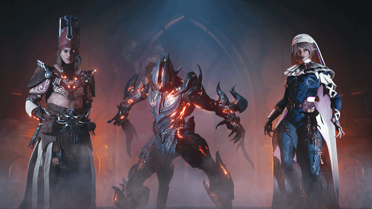 PlayWarframe's tweet image. Follow the path of Albrecht Entrati as he seeks absolution.

Can the Orokin can be forgiven? This question lies at the heart of The Devil&apos;s Triad, coming with The Old Peace! wrfr.me/46SA02C